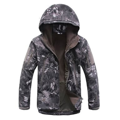 CHAQUETA TACTICA CASACA PIEL DE TIBURON CAMPING TREKKING INVIERNO - CAMUFLADA - 5