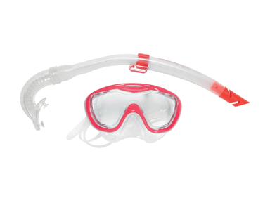 SET NATACIÓN SPEEDO SNORKEL LENTES GLIDE SCUBA JUNIOR ROSA - 2