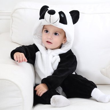 PIJAMA DISFRAZ UNISEX MICHLEY ONESIE BABY PELUCHE OSITO PANDA 30M JMP - 5