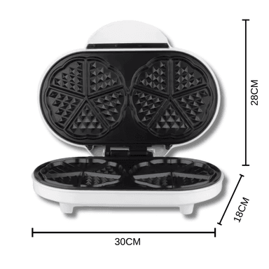 WAFFLERA ELÉCTRICA RAF 1200W DOBLE ANTIADHERENTE PARA 2 WAFFLES SIMULTÁNEOS - 3