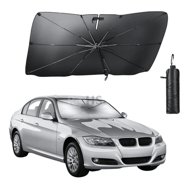 PARASOL PLEGABLE PARA PARABRISAS DE AUTO CON PROTECCIÓN SOLAR - 3