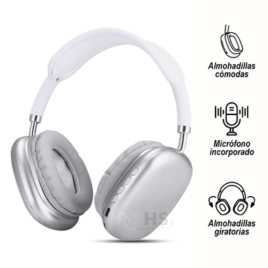 AUDÍFONOS OVER EAR MODELO P9 COLOR BLANCO - 1