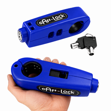 PACK X2 CANDADOS ANTIRROBO PARA ACELERADOR DE MOTO AZUL - 5