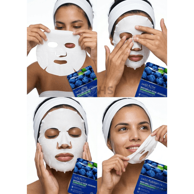 SET DE 10 MASCARILLAS FACIALES DE ARÁNDANO DR LA ROSA - 3
