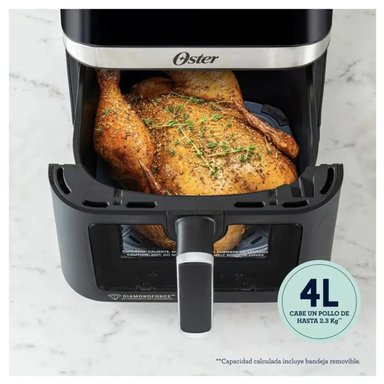 FREIDORA DE AIRE DIGITAL OSTER 4L DIAMONDFORCE CON VENTANA VISOR - 4