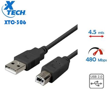 CABLE XTECH USB 4.5M 2.0 MACHO A A HEMBRA A 30 AWG XTC-306 - 1