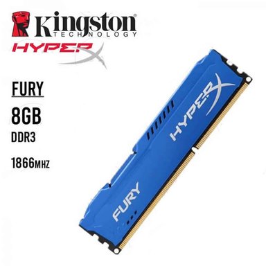 MEMORIA KINGSTON RAM HYPERX FURY AZUL DDR3-8GB 1600MHZ - 2