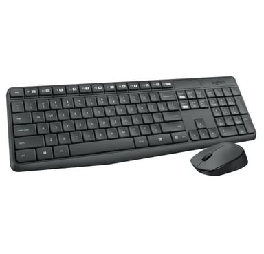 TECLADO LOGITECH MOUSE MK235 WIRELESS USB BLACK - 2