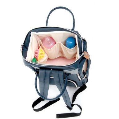 MOCHILA PAÑALERA AZUL - 4