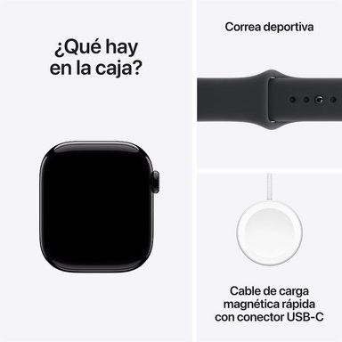 APPLE WATCH SERIES 11 GPS WITH 46MM SPORT BAND - JET BLACK - 7