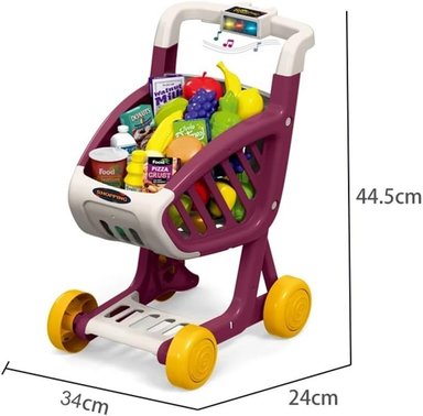 CARRITO COMPRAS NIÑAS CON 41 ACCESORIOS - 3