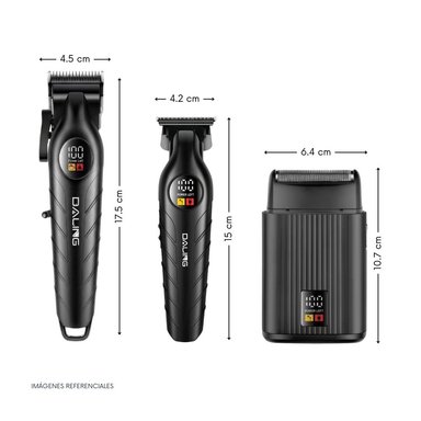 CORTADORA PROFESIONAL DE CABELLO INALÁMBRICA KIT 3 EN 1 DALING DL-9317 - 3