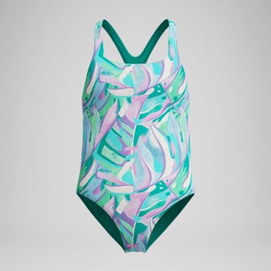 TRAJE BAÑO NATACIÓN SPEEDO MEDALIST PRINTED VERDE - 1