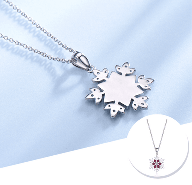 COLLAR COPO BRILLANTE DE ROSA - PLATA 925 - 3