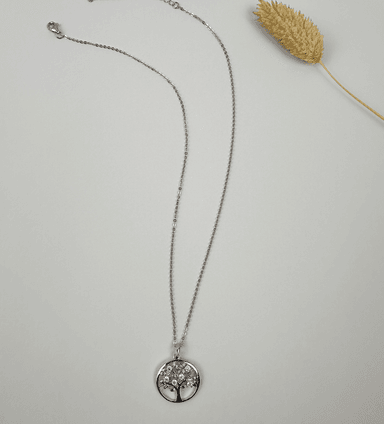 COLLAR ÁRBOL MÍSTICO BRILLANTE PLATA 925 - 3