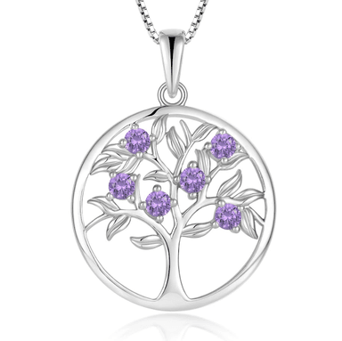 COLLAR ÁRBOL MÍSTICO BRILLANTE PLATA 925 - 1