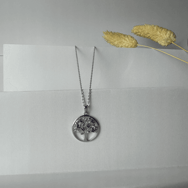 COLLAR ÁRBOL MÍSTICO BRILLANTE PLATA 925 - 2