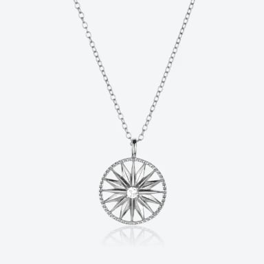 COLLAR DESTELLO ESTELAR - PLATA 925 - 1