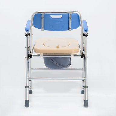SILLA SANITARIA ACOLCHADA CON BAÑO PORTÁTIL - 4