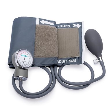 TENSIÓMETRO MANUAL ANEROIDE CON ESTETOSCOPIO KAMED GRIS - 4