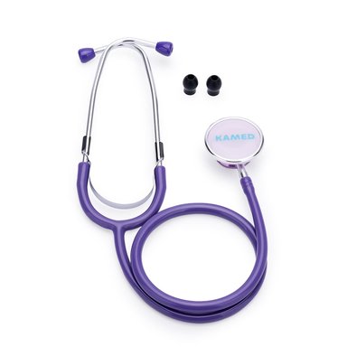 TENSIÓMETRO MANUAL ANEROIDE CON ESTETOSCOPIO KAMED MORADO - 3