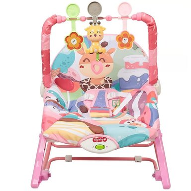 MECEDORA IDEAL BABY & KIDS KIMMY BEBES MUSICAL Y VIBRADOR ROSADO - 4