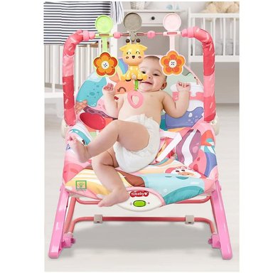 MECEDORA IDEAL BABY & KIDS KIMMY BEBES MUSICAL Y VIBRADOR ROSADO - 6