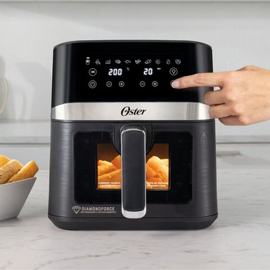 FREIDORA DE AIRE DIGITAL CON RECUBRIMIENTO DIAMONDFORCE 4LT NEGRO - 7