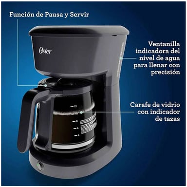 CAFETERA 12 TAZAS FILTRO PERMANENTE BVSTDCS12B - 4