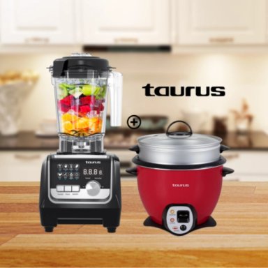 LICUADORA ELITE PROFESSIONAL TAURUS + OLLA ARROCERA TAURUS TRC-18 - 1