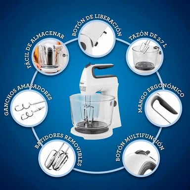 BATIDORA OSTER FPSTHS3611 DE MANO Y PEDESTAL 250W - 4