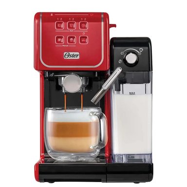 CAFETERA OSTER BVSTEM6801R EXPRESSO PRIMALATTE AUTOMÁTICA ROJO - 2