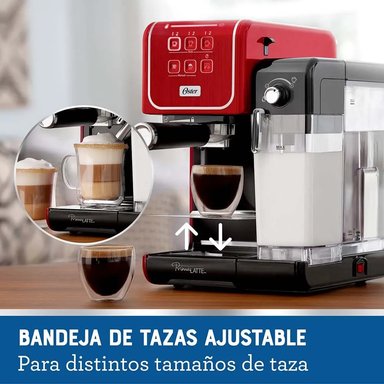 CAFETERA OSTER BVSTEM6801R EXPRESSO PRIMALATTE AUTOMÁTICA ROJO - 3