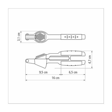 EXPRIMIDOR DE AJO TRAMONTINA UTILITÁ EN ZAMAK CROMADO 25601100 - 3
