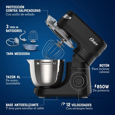 BATIDORA OSTER PLANETARIA, 12 VELOCIDADES FPSTSMPL2B - 3