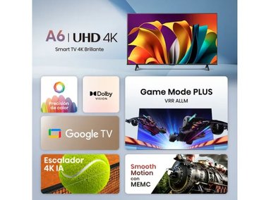 TELEVISOR SMART TV HISENSE 65" 65A6NA 4K UHD LED GOOGLE TV - 2