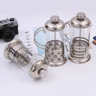 CAFETERA SILVER PRENSA FRANCESA 1000 ML PLATEADA - 3