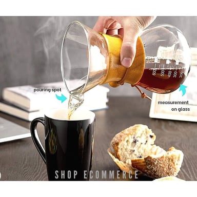 CAFETERA POR GOTEO CHEMEX 600ML - 4