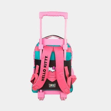 SET MOCHIRUEDAS SCOOL 3D HELLO KITTY ROSADO BEBÉ PLUS - 3