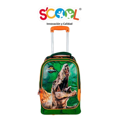 SET MALETA SCOOL MAGIC PREMIUM GDE METALIZADO JURASSIC - 2