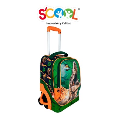 SET MALETA SCOOL MAGIC PREMIUM GDE METALIZADO JURASSIC - 3