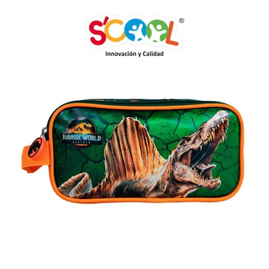 SET MALETA SCOOL MAGIC PREMIUM GDE METALIZADO JURASSIC - 6