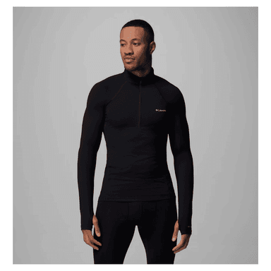 CAMISETA TERMICA INTERIOR HOMBRE COLUMBIA MIDWEIGHT ONMNI HEAT HALF ZIP BLACK - 1