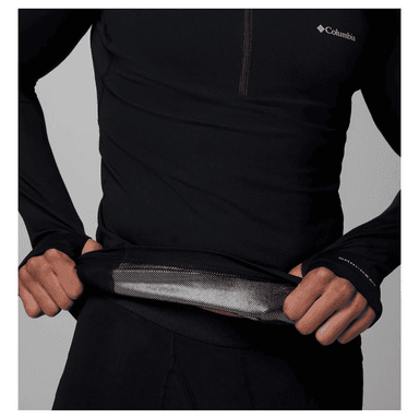 CAMISETA TERMICA INTERIOR HOMBRE COLUMBIA MIDWEIGHT ONMNI HEAT HALF ZIP BLACK - 6