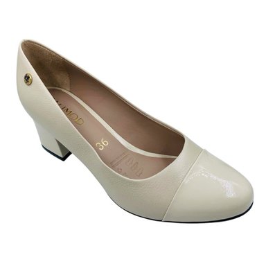 ZAPATOS VESTIR MUJER CALIMOD FEMME CUERO BEIGE - 1