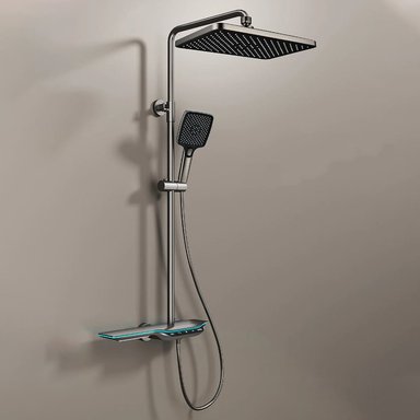 COLUMNA DUCHA HILIVING SD-SPH5 GRIS 5 MULTICHORROS TECLAS PANTALLA DIGITAL LED 126 CM - 3