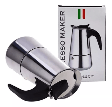 CAFETERA EM-4C EXPRESSO ESPRESSO MAKER ITALIANA 6 TAZAS ACERO INOXIDABLE - 5
