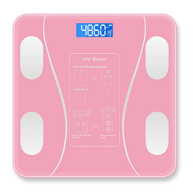 BALANZA OEM DIGITAL SMART BLUETOOTH COLOR ROSA BLZ-BLTH-NGR 180 KG - 1