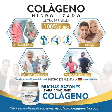 COLÁGENO VISCOFAN COLLINSTANT® EN POLVO 500GR HIDROLIZADO ALEMAN ULTRA PREMIUM - 4