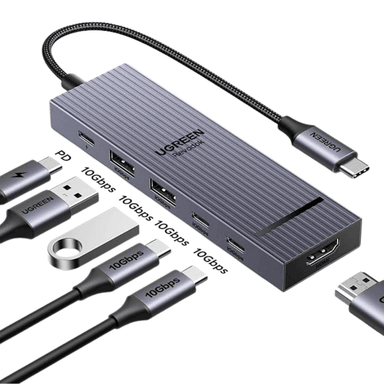 UGREEN REVODOK PRO HUB USB-C (6 EN 1) 4K A 60HZ PARA MACBOOK IPAD - 2
